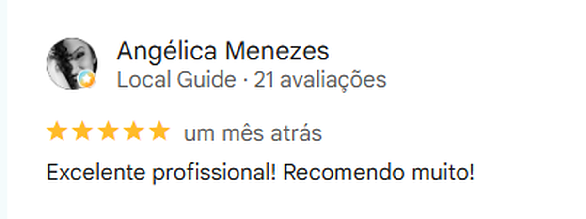 Depoimento de paciente 1 sobre o atendimento da fonoaudióloga Natalia Escamez